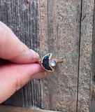 Labradorite Star and Moon rings