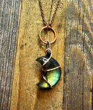 Labradorite Crescent Moon