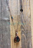 Labradorite Teardrop diffuser necklaces