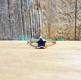 Labradorite Star rings