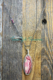 Rhodochrosite diffuser necklaces