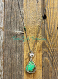 Chrysoprase Diffuser necklaces