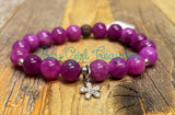 Lepidolite stretch diffuser bracelets