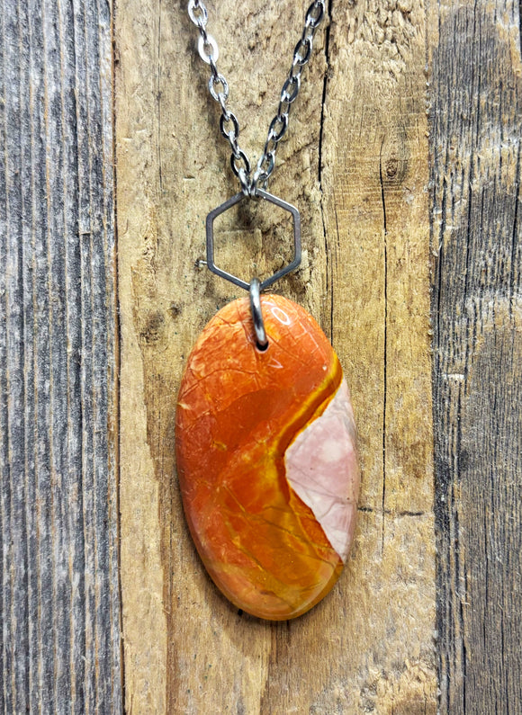 Jasper diffuser necklaces - Picture, Polychrome, Mookaite
