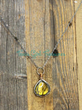 Labradorite Teardrop diffuser necklaces