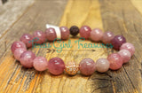 Rose Quartz stretch diffuser bracelet
