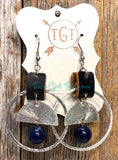 Leather accented Diffuser Earrings