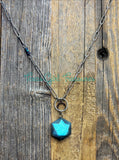 Labradorite Hexagon Diffuser Necklaces