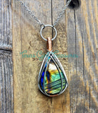 Labradorite Teardrop diffuser necklaces