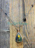 Labradorite Teardrop diffuser necklaces