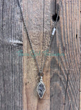 Tourmalinated Quartz and Moonstone Doublet diffuser necklaces