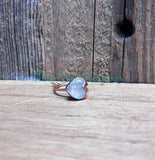 Moonstone Heart rings