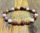 Jasper stretch diffuser bracelet - Ocean