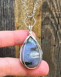 Jasper diffuser necklaces - Ocean