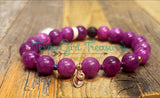 Lepidolite stretch diffuser bracelets