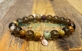 Smokey Quartz stretch diffuser bracelets
