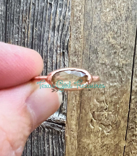 Aquamarine rings