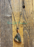 Labradorite Triangular Point Diffuser necklaces