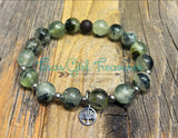 Prehnite stretch diffuser stretch bracelet