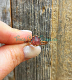 Strawberry Quartz Electroformed rings