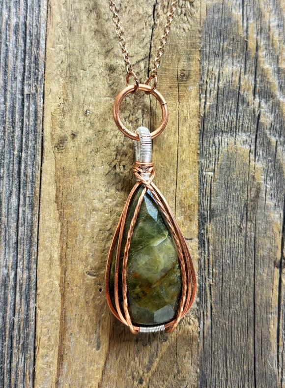 Jasper diffuser necklaces - Rainforest