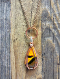 Jasper diffuser necklace - Bumblebee
