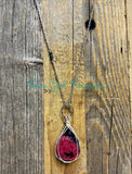Rhodonite diffuser necklaces