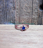 Labradorite Star and Moon rings