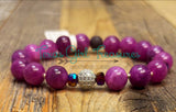 Lepidolite stretch diffuser bracelets