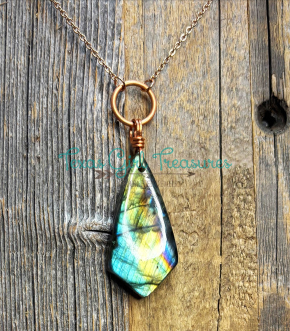Labradorite long necklaces
