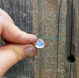 Moonstone Heart rings