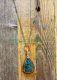 Chrysocolla Diffuser Necklace