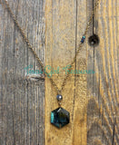 Labradorite Hexagon Diffuser Necklaces