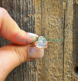 Moonstone Heart rings