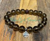 Smokey Quartz stretch diffuser bracelets