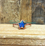 Labradorite Star rings