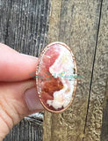 Rhodochrosite ring