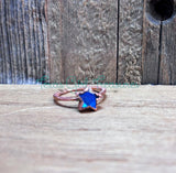 Labradorite Star and Moon rings