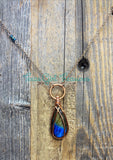 Labradorite Teardrop diffuser necklaces