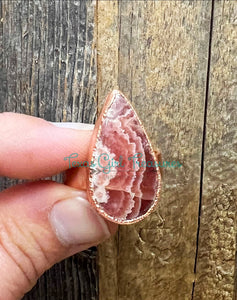 Rhodochrosite ring