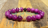 Lepidolite stretch diffuser bracelets