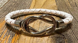 Magnetic Knot clasp leather bracelet