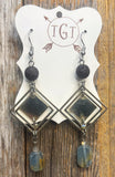Blue Calcite Diffuser Earrings