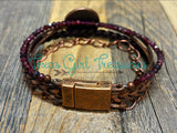 Garnet multi strand bracelet