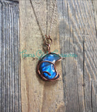 Labradorite Crescent Moon