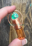 Chrysoprase roller bottle necklaces