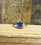 Labradorite Star rings