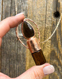 Smokey Quartz roller bottle necklaces
