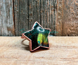 Labradorite Electroformed rings