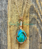 Turquoise diffuser necklaces